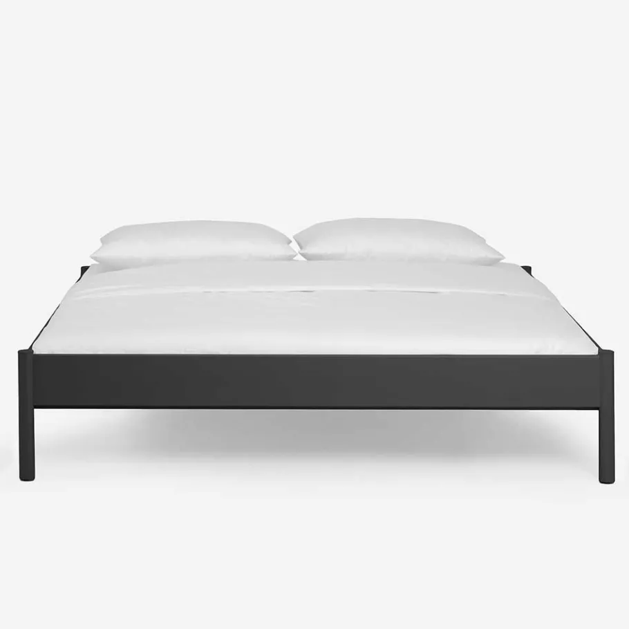 Hot Wohnen Einzelbett Lanuge aus schwarzem Metall (zweiteilig)