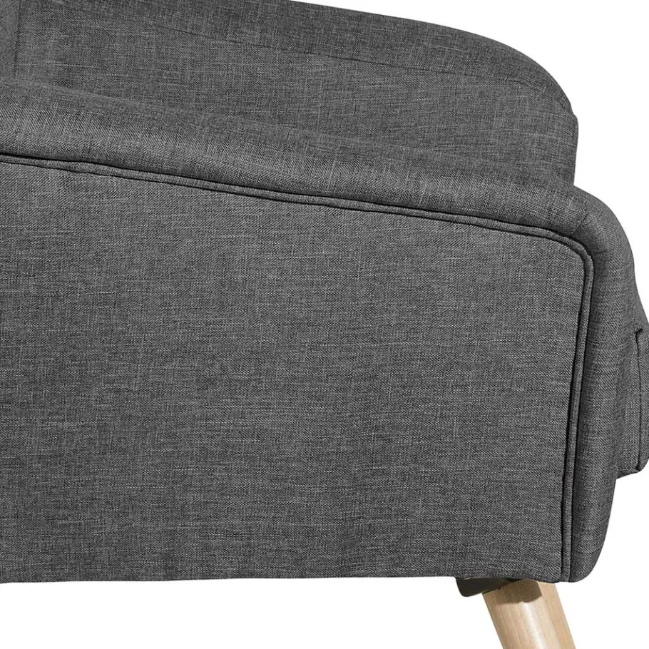 Clearance Wohnen Einzelsessel in Anthrazit und Buche - Onjamy
