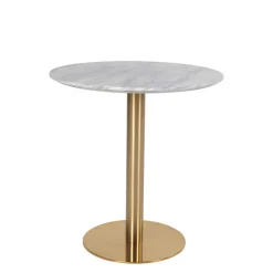 New Wohnen Elegante Esstischgruppe in Rund - Nathan (fünfteilig)