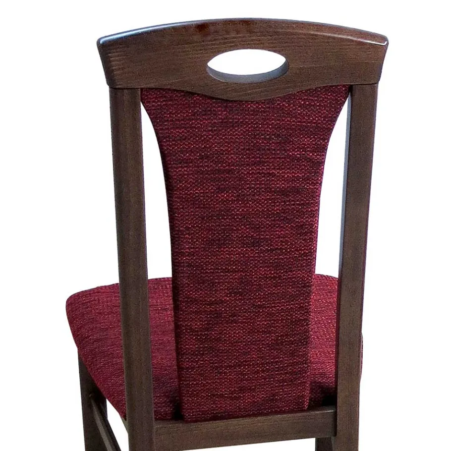 Clearance Wohnen Elegante Esszimmer Stühle in Rot Nelly & Nussbaum (2er Set)