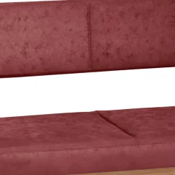 Hot Wohnen Elegante Esszimmer-Bank in Rot & Wildeiche - Ovenciana