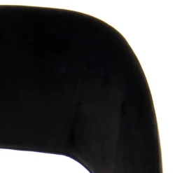 Clearance Wohnen Eleganter Designstuhl in Schwarz Samt - Siiri (2er Set)