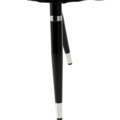 Clearance Wohnen Eleganter Designstuhl in Schwarz Samt - Siiri (2er Set)