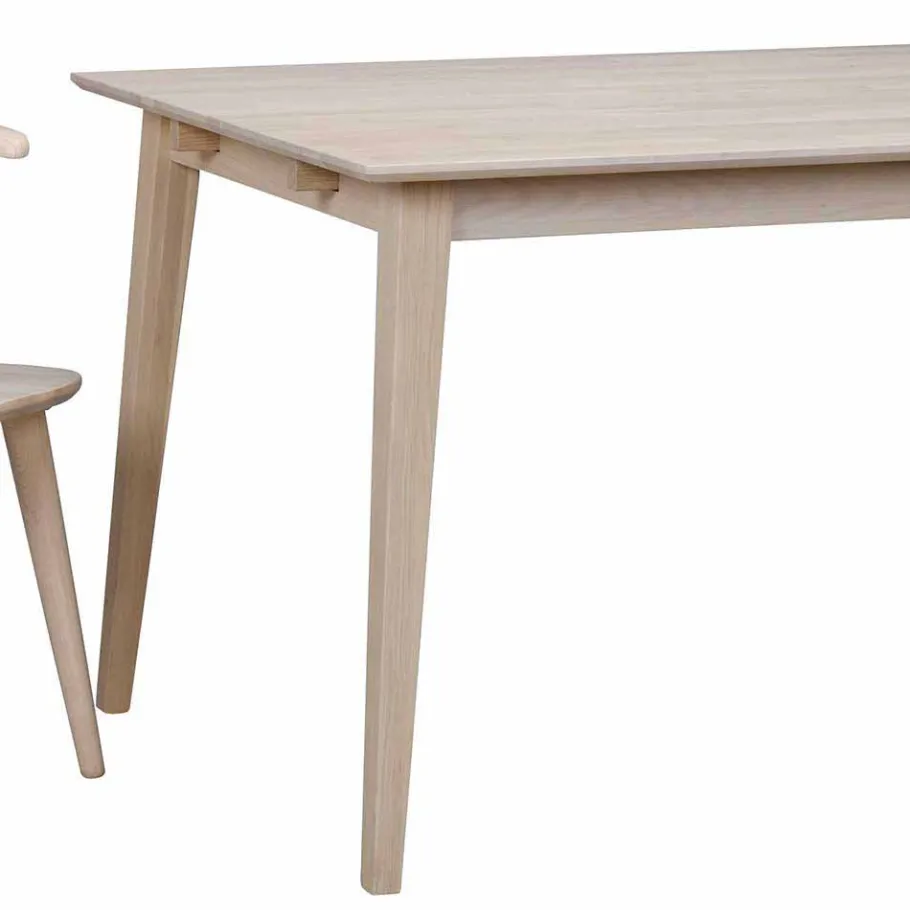 Discount Wohnen Eleganter Esszimmer Tisch aus Massivholz - Pessoa