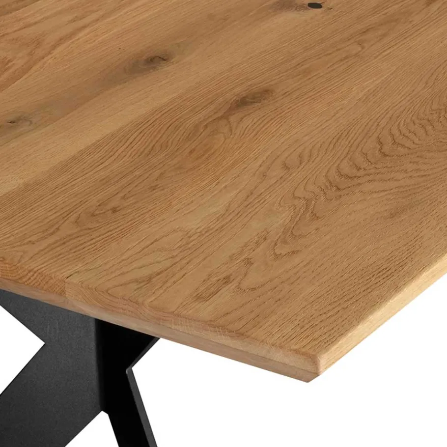 Hot Wohnen Eleganter Esszimmertisch aus massivem Eichenholz - Licium