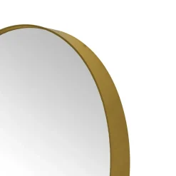 New Wohnen Eleganter Glasspiegel mit Metallrahmen Gold - Emzatina