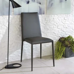 Hot Wohnen Eleganter Stuhl Giant aus Kunstleder (4er Set)