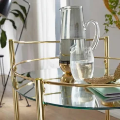 Discount Wohnen Eleganter Teewagen ovales Design - Continento