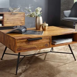 Online Wohnen Eleganter Wohnzimmer Tisch mit Schublade - Dicna