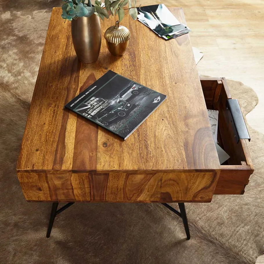 Online Wohnen Eleganter Wohnzimmer Tisch mit Schublade - Dicna