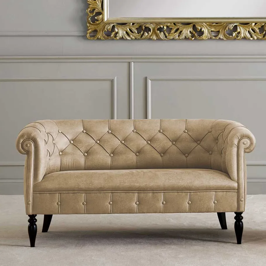 Best Wohnen Elegantes Design Sofa im Chesterfield Look - Kiano