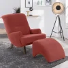 Wohnen Entspannungssessel in Terracotta Velours - Vacance