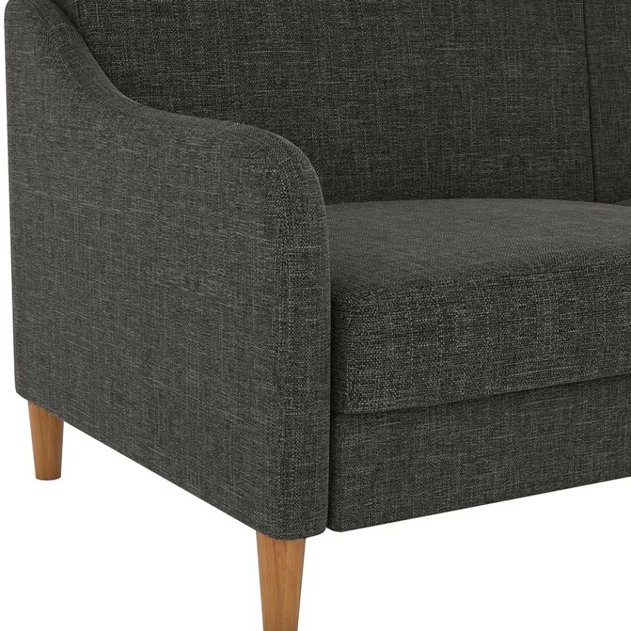 Sale Wohnen 3er Bettsofa in Grau Stoffbezug - Tabara