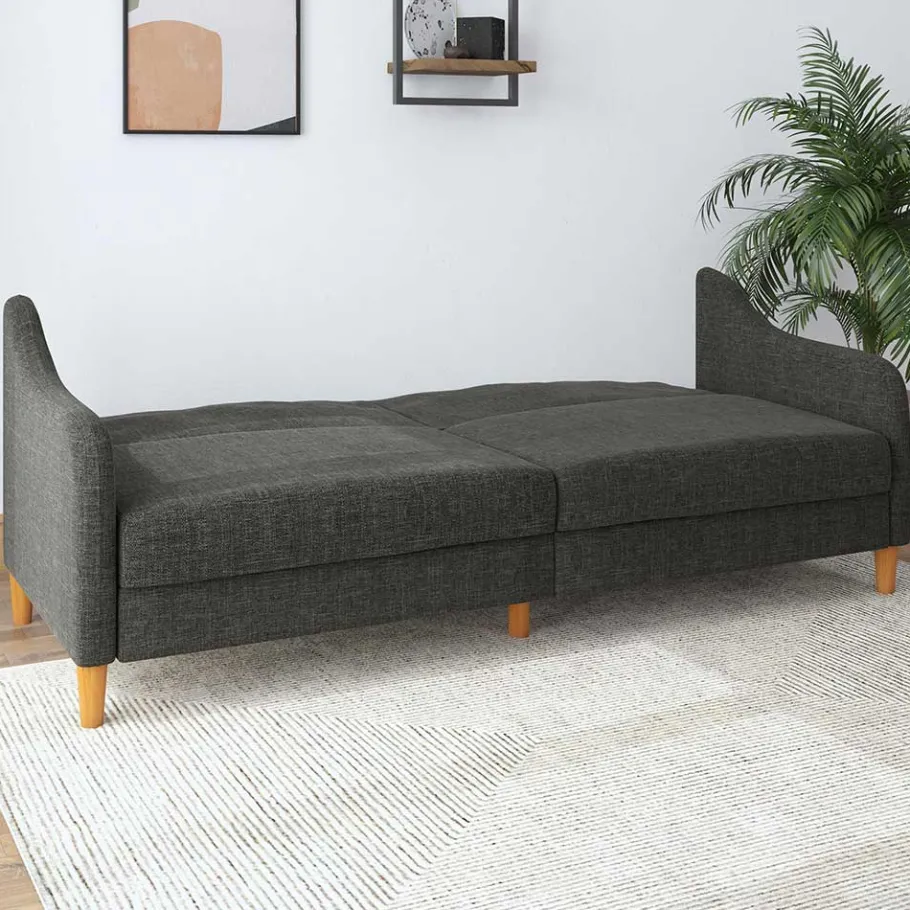 Sale Wohnen 3er Bettsofa in Grau Stoffbezug - Tabara