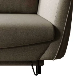 Online Wohnen 3er Schlafcouch in Graubraun meliert - Milor