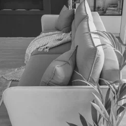 Online Wohnen 3er Schlafcouch in Graubraun meliert - Milor