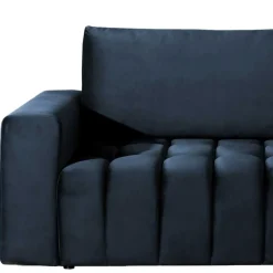 New Wohnen 3er Schlafsofa in Dunkelblau Samt - Venice