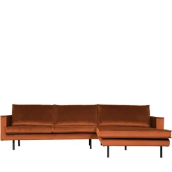 Outlet Wohnen 4er Sofa über Eck im Retro Style - Naryon