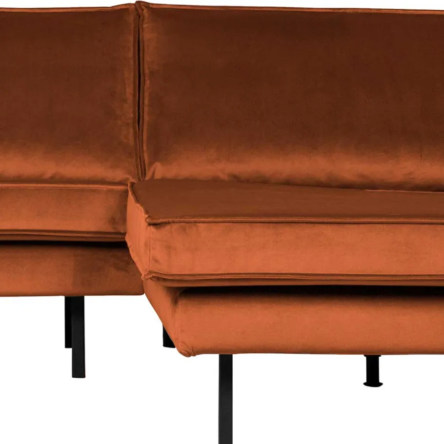 Outlet Wohnen 4er Sofa über Eck im Retro Style - Naryon