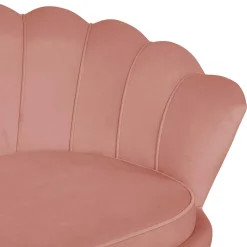 Outlet Wohnen 3er Wohnzimmersofa im Retrostil Muschel - Ciabeta