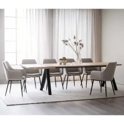 Outlet Wohnen Essgruppe im Skandinavischen Wohnstil - Ivona (siebenteilig)