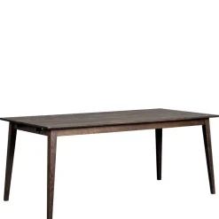 Hot Wohnen Esstisch & 6 schwarze Stühle - Flints (siebenteilig)