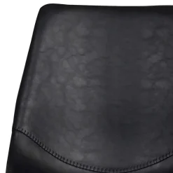 Hot Wohnen Esstisch & 6 schwarze Stühle - Flints (siebenteilig)