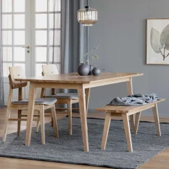 Online Wohnen Esstisch & 2 Stühle & Bank - Canberra (vierteilig)