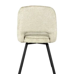 Discount Wohnen Esstisch Drehstuhl in Beige Struktursamt - Turena (2er Set)