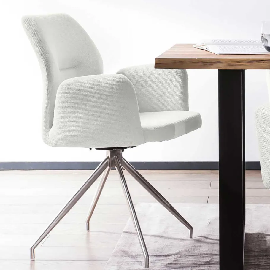 Outlet Wohnen Esstisch Sitzgruppe modern - Damiette (fünfteilig)