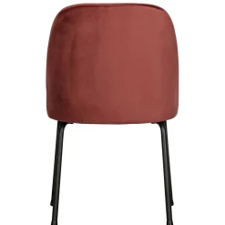 Clearance Wohnen Esstisch Stühle in Kastanienfarben Samt - Spicla (2er Set)