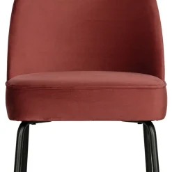 Clearance Wohnen Esstisch Stühle in Kastanienfarben Samt - Spicla (2er Set)
