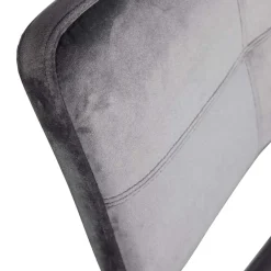 Clearance Wohnen Esstisch Stühle in Samt Anthrazit - Mellevos (2er Set)
