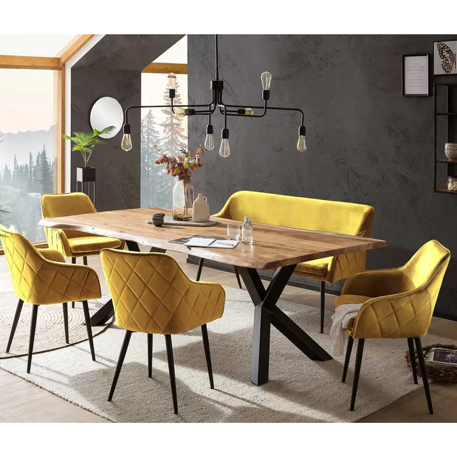 Clearance Wohnen Esstischgruppe mit Bank Set - Sergio