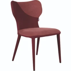 Hot Wohnen Esstisch-Stühle in Dunkelrot Bordeaux - Eleonora (2er Set)