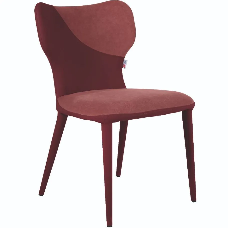 Hot Wohnen Esstisch-Stühle in Dunkelrot Bordeaux - Eleonora (2er Set)
