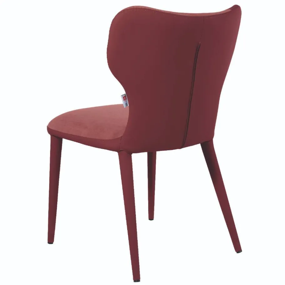 Hot Wohnen Esstisch-Stühle in Dunkelrot Bordeaux - Eleonora (2er Set)