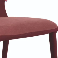 Hot Wohnen Esstisch-Stühle in Dunkelrot Bordeaux - Eleonora (2er Set)