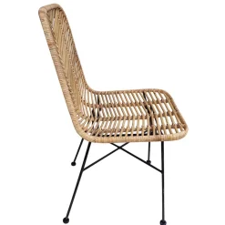 Discount Wohnen Esstischstuhl aus Rattan Geflecht - Krapina (2er Set)