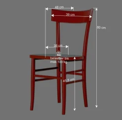 Sale Wohnen Esstischstuhl Henry in Rot (2er Set)