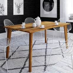 Clearance Wohnen Esszimmer Ausziehtisch aus Holz Wildeiche - Eavy