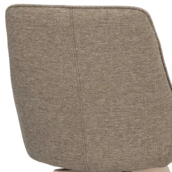 Wohnen Esszimmer Drehstühle in Beigegrau Stoff - Giliana (2er Set)