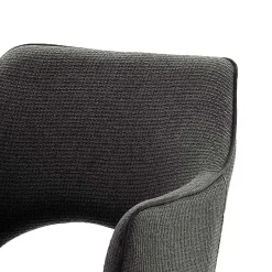 Online Wohnen Esszimmer Drehstühle in Grau Stoff - Rirona (2er Set)