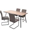 Hot Wohnen Esszimmer Gruppe mit Freischwingern - Raimar (fünfteilig)