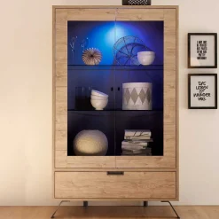 Sale Wohnen Esszimmer Möbel Set in Eiche - Rodonda (dreiteilig)