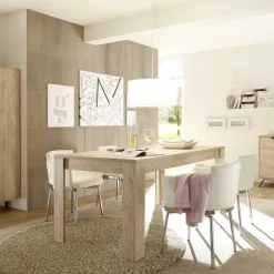 Sale Wohnen Esszimmer Möbel Set in Eiche - Rodonda (dreiteilig)
