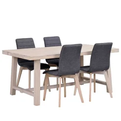Sale Wohnen Esszimmer 4-Personen Gruppe White Wash - Dioca (fünfteilig)
