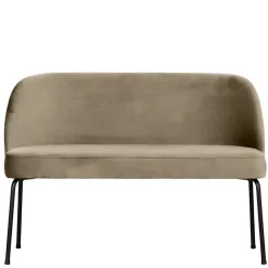 Outlet Wohnen Esszimmer Polsterbank in Khaki Samt - Cuba