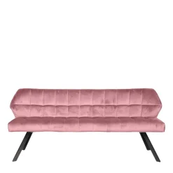 Discount Wohnen Esszimmer Polsterbank in Rosa Samt - Miobelda