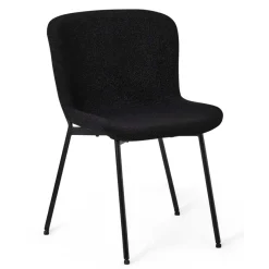 Sale Wohnen Esszimmer Polsterstuhl in Schwarz - Caleena (2er Set)